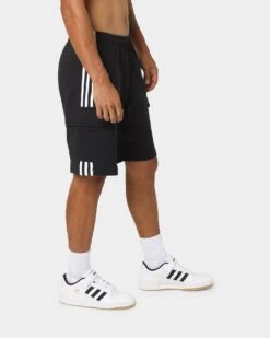 Adidas 3 Stripe Cargo Shorts Black 14 Adidas 3 Stripe Cargo Shorts Black -Fashion Clothing Store 03009146 YB001 mens 0050