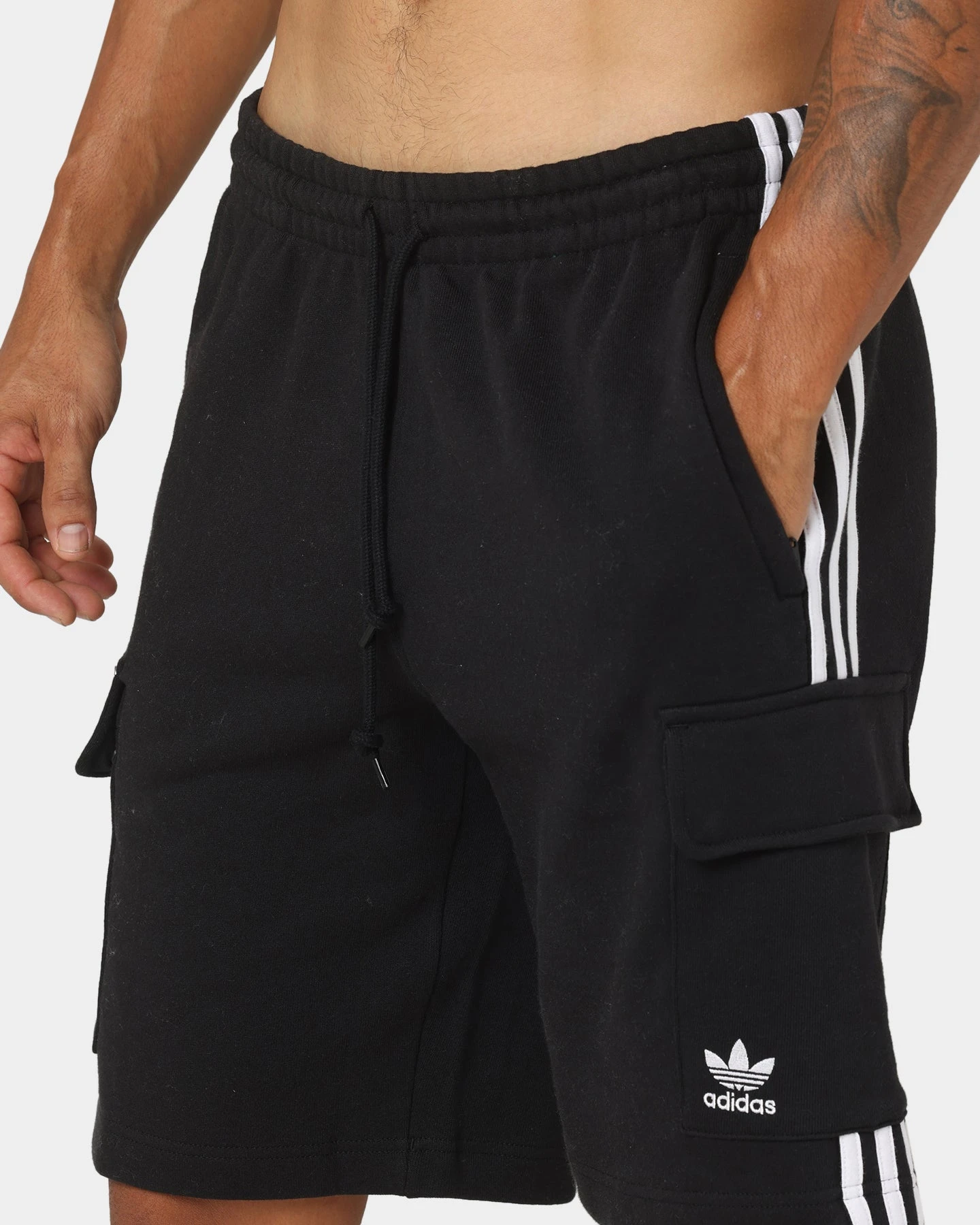 Adidas 3 Stripe Cargo Shorts Black 9 Adidas 3 Stripe Cargo Shorts Black - Image 7