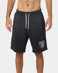 Majestic Athletic Las Vegas Raiders Solarised Court Shorts Faded Black -Fashion Clothing Store 03009342 YB554 mens 0030