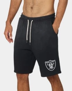 Majestic Athletic Las Vegas Raiders Solarised Court Shorts Faded Black -Fashion Clothing Store 03009342 YB554 mens 0070