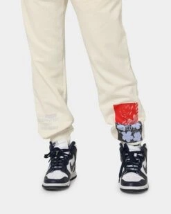 Dead Studios Flower Track Pants Bone/Red/Black -Fashion Clothing Store 03009469 YB956 womens 0070