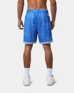 Majestic Athletic Los Angeles Dodgers Bandana Paisley Wordmark Shorts Royal Blue 11 Majestic Athletic Los Angeles Dodgers Bandana Paisley Wordmark Shorts Royal Blue -Fashion Clothing Store 03009490 YR189 mens 0040