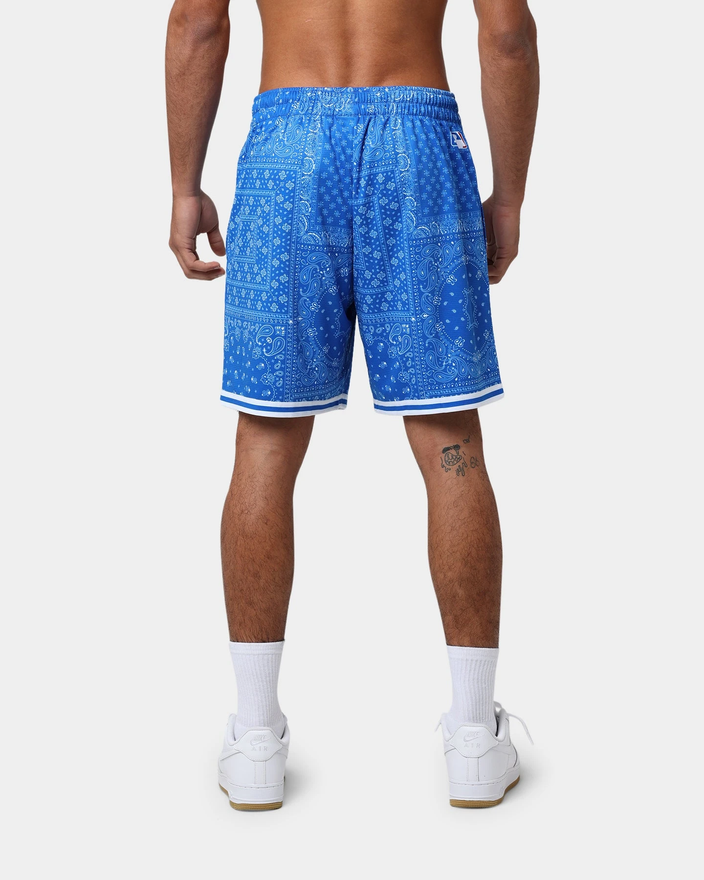 Majestic Athletic Los Angeles Dodgers Bandana Paisley Wordmark Shorts Royal Blue 6 Majestic Athletic Los Angeles Dodgers Bandana Paisley Wordmark Shorts Royal Blue - Image 4