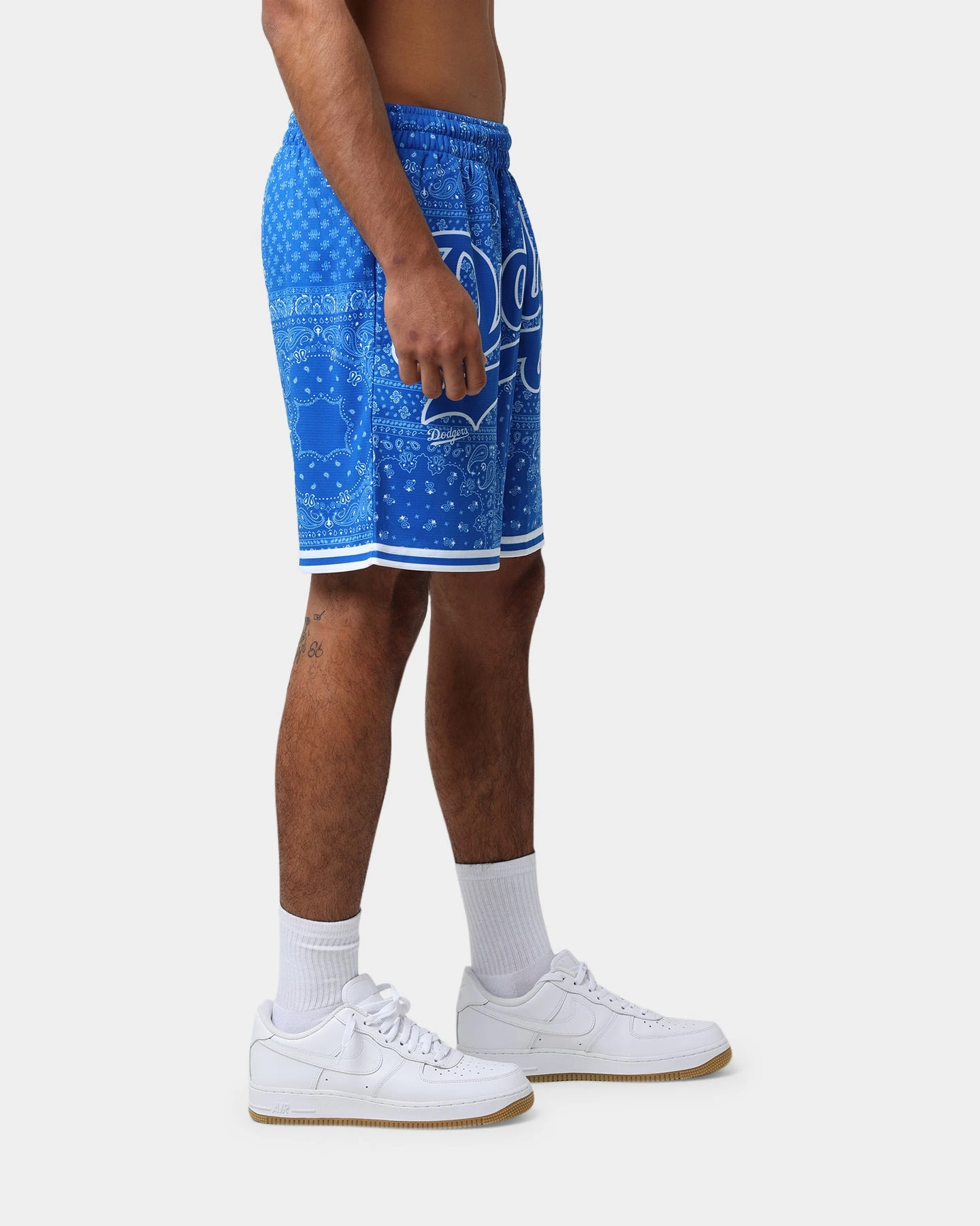 Majestic Athletic Los Angeles Dodgers Bandana Paisley Wordmark Shorts Royal Blue 7 Majestic Athletic Los Angeles Dodgers Bandana Paisley Wordmark Shorts Royal Blue - Image 5
