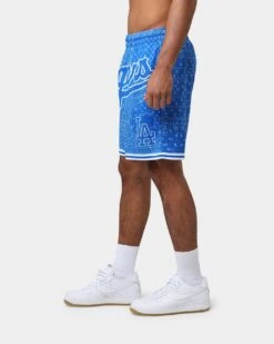 Majestic Athletic Los Angeles Dodgers Bandana Paisley Wordmark Shorts Royal Blue 13 Majestic Athletic Los Angeles Dodgers Bandana Paisley Wordmark Shorts Royal Blue -Fashion Clothing Store 03009490 YR189 mens 0060