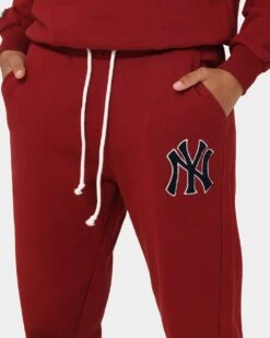 Majestic Athletic Women's New York Yankees Heritage Trackpants Dark Blood -Fashion Clothing Store 03009554 YD184 womens 0040