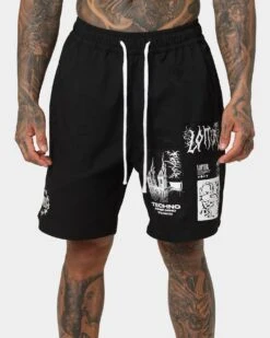 Loiter Nightcrawler Walk Shorts Black -Fashion Clothing Store 03009627 YB001 mens 0070