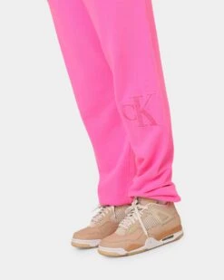 Calvin Klein Women's Acid Wash CK Jogger Pants Neon Pink -Fashion Clothing Store 03009655 YN365 womens 040
