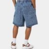 OBEY Easy Denim Carpenter Shorts Light Indigo 1 OBEY Easy Denim Carpenter Shorts Light Indigo -Fashion Clothing Store 03009718 YL212 mens 0010
