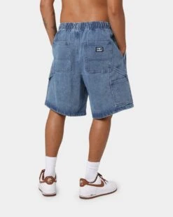 OBEY Easy Denim Carpenter Shorts Light Indigo