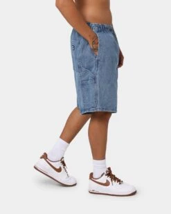 OBEY Easy Denim Carpenter Shorts Light Indigo -Fashion Clothing Store 03009718 YL212 mens 0050