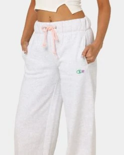 Champion Women's Reverse Weave Daisies Puddle Track Pants Silver Grey -Fashion Clothing Store 03009728 YS150 womens 0070