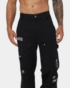 Loiter Hunter Carpenter Pants Black -Fashion Clothing Store 03009795 YB001 mens 030