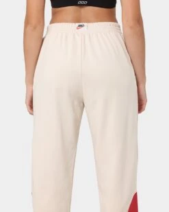 Nike Women's Nike Sportswear Circa 50 Fleece Pants Pearl White/Sierra Red -Fashion Clothing Store 03009864 YP495 womens 0080