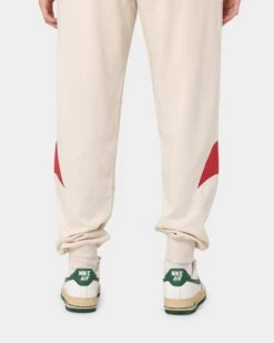 Nike Women's Nike Sportswear Circa 50 Fleece Pants Pearl White/Sierra Red -Fashion Clothing Store 03009864 YP495 womens 0090
