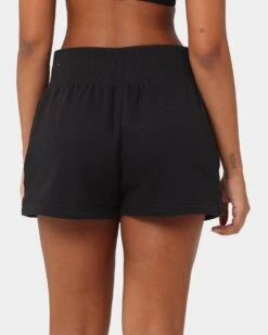 Nike Women's Nike Sportswear Style Fleece High-Waisted Shorts Black/Sail -Fashion Clothing Store 03009919 YB699 womens 080