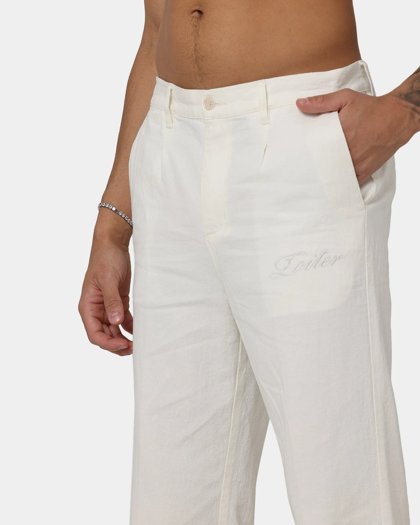 Loiter Utopia Linen Pants Ecru 9 Loiter Utopia Linen Pants Ecru - Image 7