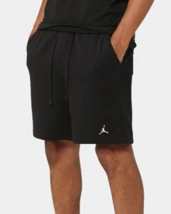 Jordan Essential Fleece Shorts Black/White -Fashion Clothing Store 03010112 YB012 mens 040