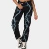 Loiter Lightning Jeans Black/Blue -Fashion Clothing Store 03010242 YB002 womens 0010