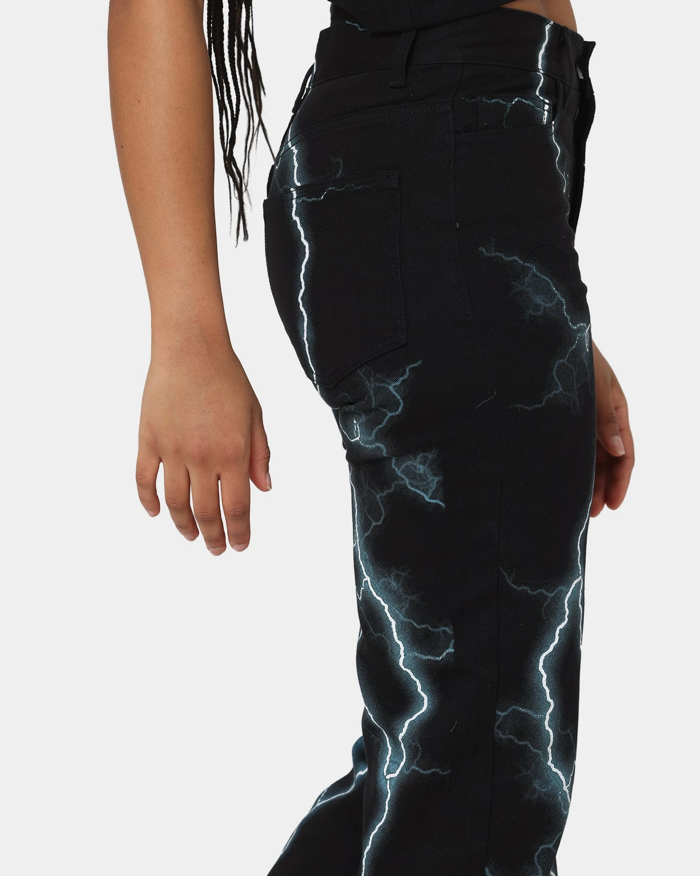 Loiter Lightning Jeans Black/Blue 5 Loiter Lightning Jeans Black/Blue - Image 3