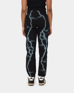 Loiter Lightning Jeans Black/Blue 17 Loiter Lightning Jeans Black/Blue -Fashion Clothing Store 03010242 YB002 womens 0080