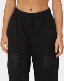 Nike Women's Nike Sportswear Circa 96 High-Waisted Fleece Pants Black -Fashion Clothing Store 03010340 YB001 womens 0070