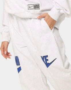 Nike Women's Nike Sportswear Circa 96 High-Waisted Fleece Pants Birch Heather -Fashion Clothing Store 03010341 YH081 womens 0040