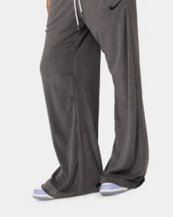 Nike Women's Nike Sportswear French Terry High-Rise Wide Leg Pants Anthracite/Black -Fashion Clothing Store 03010347 YA105 womens 0040