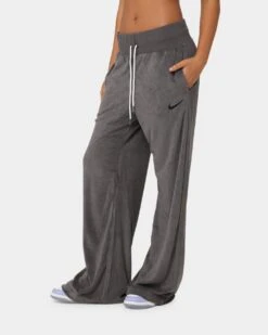 Nike Women's Nike Sportswear French Terry High-Rise Wide Leg Pants Anthracite/Black -Fashion Clothing Store 03010347 YA105 womens 0060