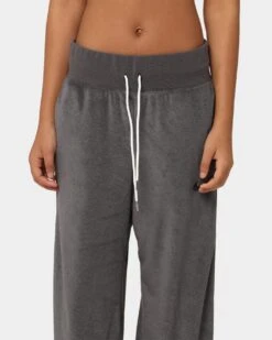 Nike Women's Nike Sportswear French Terry High-Rise Wide Leg Pants Anthracite/Black -Fashion Clothing Store 03010347 YA105 womens 0070