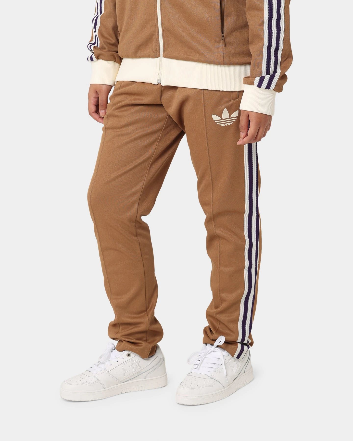 Adidas Adicolor Striped Trackpants Brown Desert 4 Adidas Adicolor Striped Trackpants Brown Desert - Image 2
