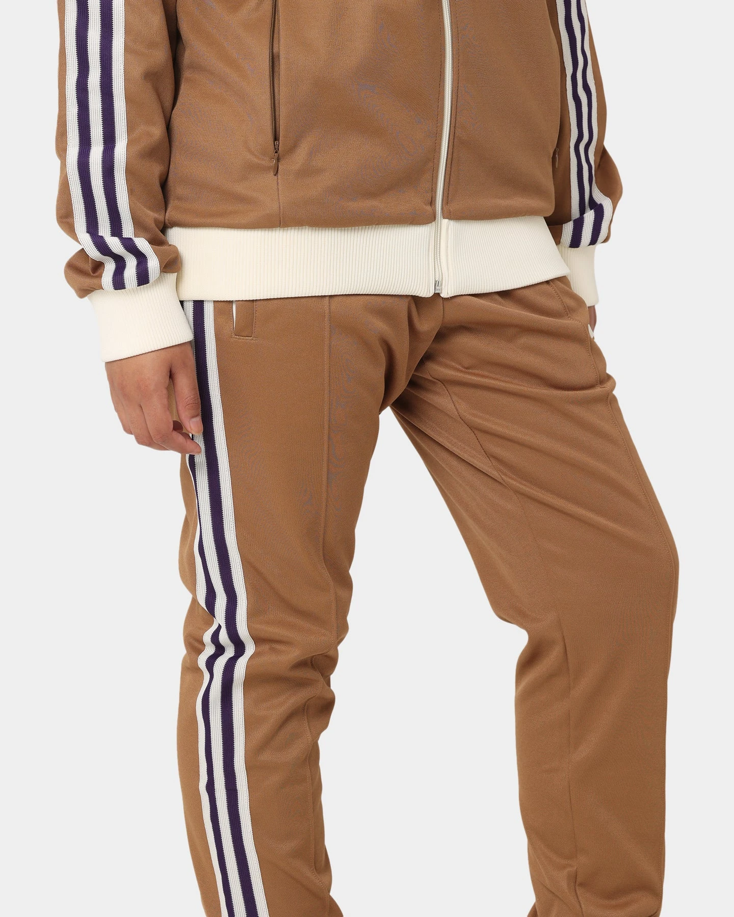 Adidas Adicolor Striped Trackpants Brown Desert 5 Adidas Adicolor Striped Trackpants Brown Desert - Image 3