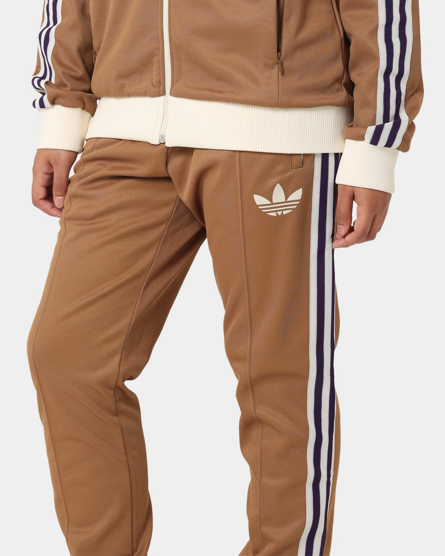 Adidas Adicolor Striped Trackpants Brown Desert 6 Adidas Adicolor Striped Trackpants Brown Desert - Image 4