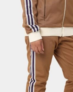 Adidas Adicolor Striped Trackpants Brown Desert 15 Adidas Adicolor Striped Trackpants Brown Desert -Fashion Clothing Store 03010393 YD285 womens 0060
