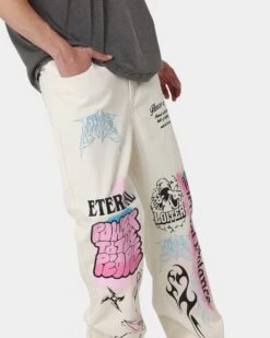 Loiter Eternal Jeans Ecru 12 Loiter Eternal Jeans Ecru -Fashion Clothing Store 03010468 YE017 mens 0030