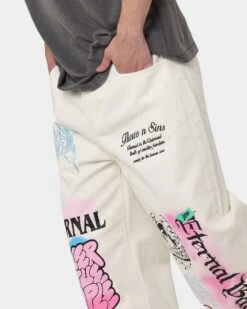 Loiter Eternal Jeans Ecru 13 Loiter Eternal Jeans Ecru -Fashion Clothing Store 03010468 YE017 mens 0040