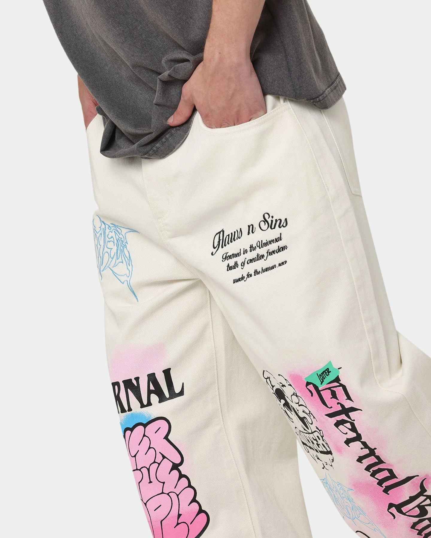 Loiter Eternal Jeans Ecru 6 Loiter Eternal Jeans Ecru - Image 4