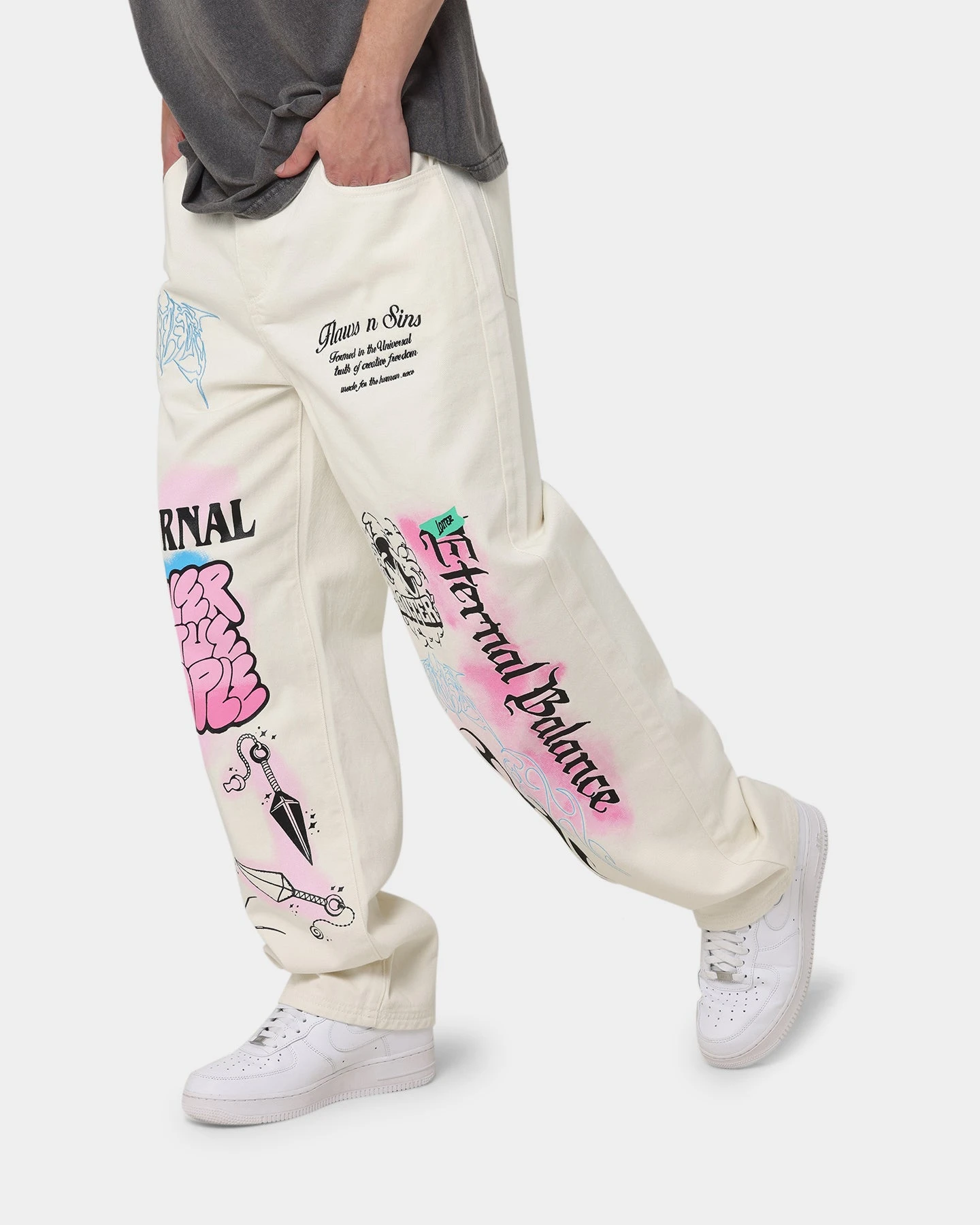 Loiter Eternal Jeans Ecru 8 Loiter Eternal Jeans Ecru - Image 6