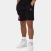 Playboy Stack Blend Track Shorts Black Magenta -Fashion Clothing Store 03010478 YD629 mens 0010