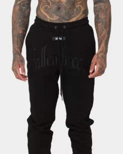 Fallen Breed Logo Sweatpants Black -Fashion Clothing Store 03010530 YB001 mens 0070