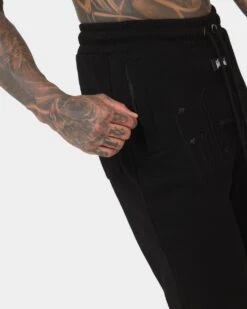 Fallen Breed Logo Sweatpants Black -Fashion Clothing Store 03010530 YB001 mens 0090