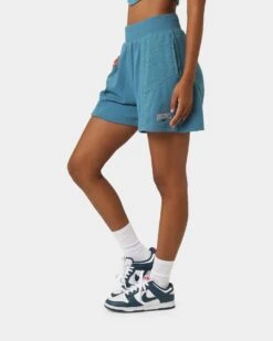 Reebok Women's Varsity High-Rise Shorts Moon Grey -Fashion Clothing Store 03010624 YM333 womens 060