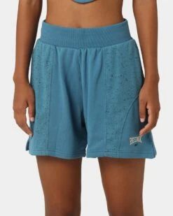 Reebok Women's Varsity High-Rise Shorts Moon Grey -Fashion Clothing Store 03010624 YM333 womens 070