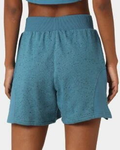 Reebok Women's Varsity High-Rise Shorts Moon Grey -Fashion Clothing Store 03010624 YM333 womens 080