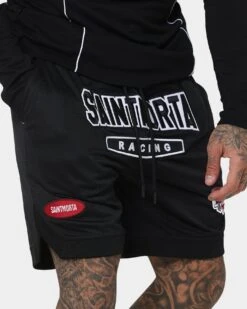 Saint Morta Pro Racing Basketball Shorts Black -Fashion Clothing Store 03010663 YB001 mens 030