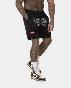 Saint Morta Pro Racing Basketball Shorts Black -Fashion Clothing Store 03010663 YB001 mens 050