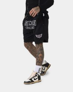Saint Morta Pro Racing Basketball Shorts Black -Fashion Clothing Store 03010663 YB001 mens 060