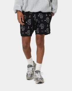 Carre Big Bandana Knitted Shorts Black