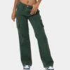 MNML Chloe Mid Rise Cargo Jeans Green -Fashion Clothing Store 03010712 YG600 womens 0010