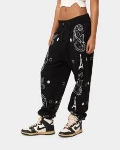 Carré Big Bandana Knitted Sweatpants Black 15 Carré Big Bandana Knitted Sweatpants Black -Fashion Clothing Store 03010815 YB001 womens 0060